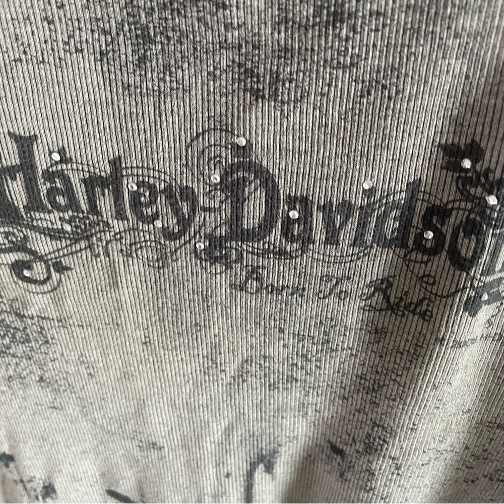 Harley Davidson sleeveless cotton tank w some bling